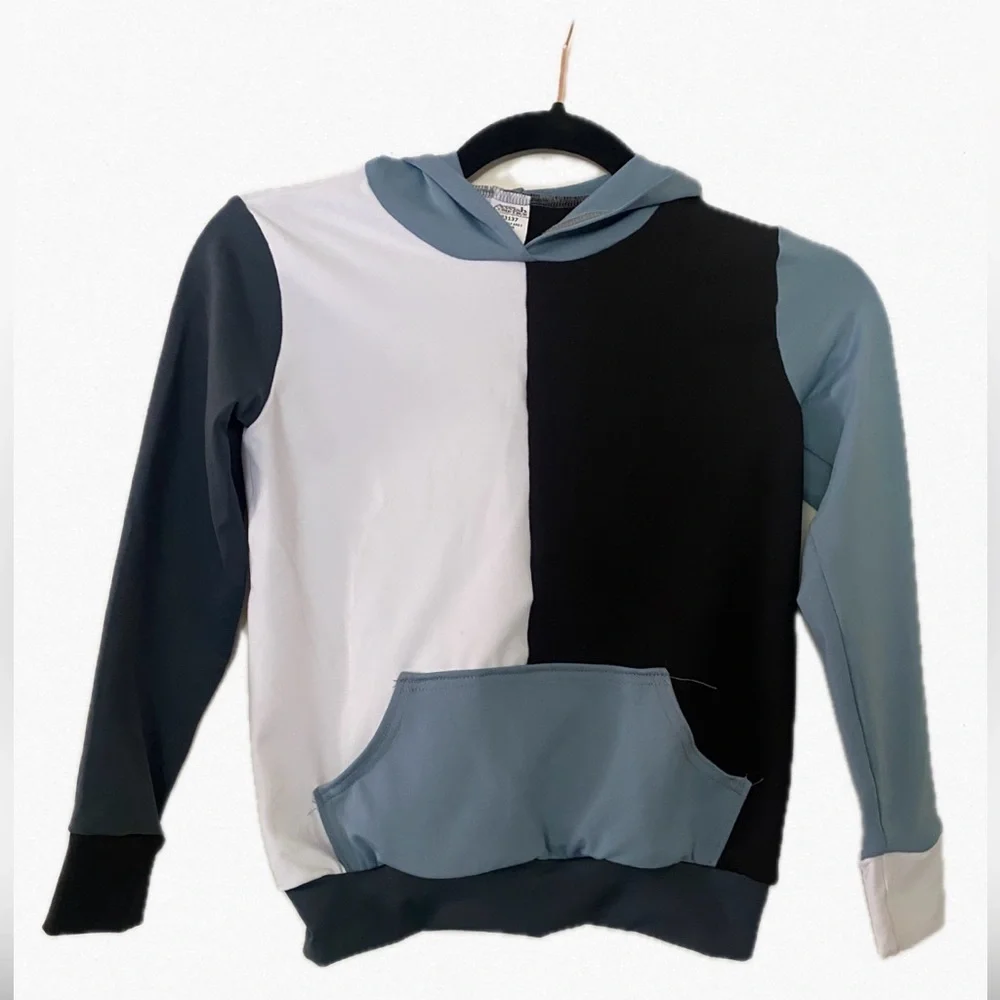 A Wish Come True Kids Colorblock Unisex Tracksuit Dance Costume Hoodie Jogger S